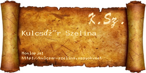 Kulcsár Szelina névjegykártya